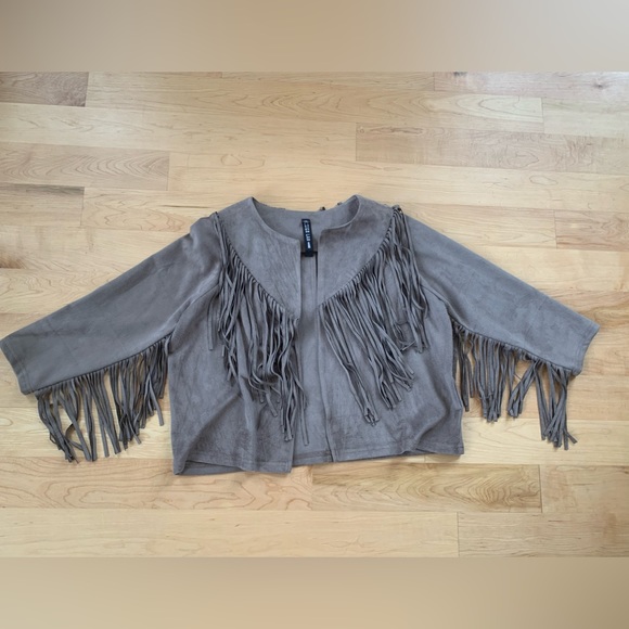 Design Lab Lord & Taylor Jackets & Blazers - Lord and Taylor “Design Lab” Fringe Jacket